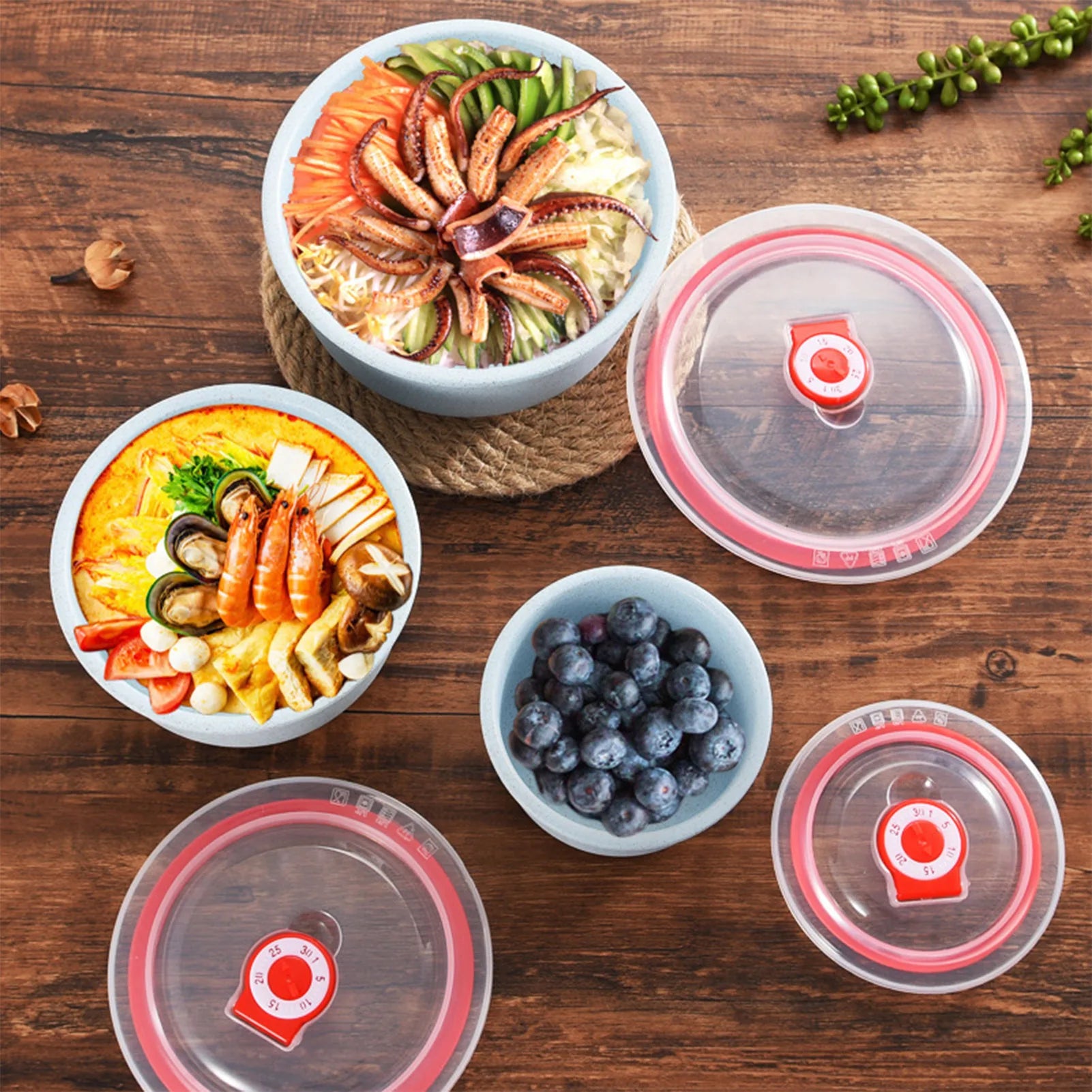 3pcs Food Storage Containers Bento Box Lightweight Food Storage Containers for Kitchen Storage Picnic Meal Prep Take Out